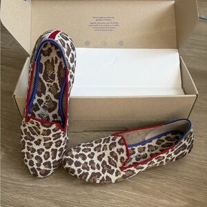 Rothy's The Loafer in the retired Mocha Spot animal print pattern